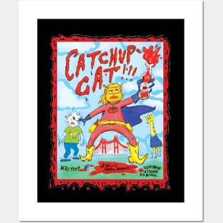 Catchup Cat 2 Posters and Art